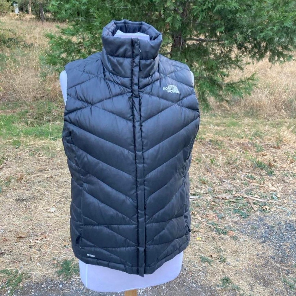 The North Face black puffer vest with chevron quilting M Gorpcore outdoor rustic